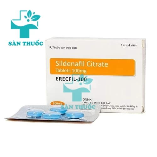 Erecfil-100 - Thuốc điều trị rối loạn cương dương của Ấn Độ