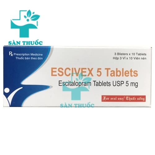 Escivex 5 - Thuốc điều trị rối loạn lo âu và trầm cảm hiệu quả