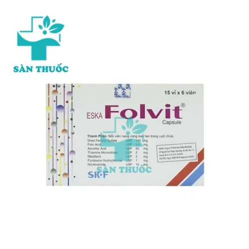 Eska Folvit (Eskafolvit) - Thuốc giúp bổ sung chất sắt hiệu quả