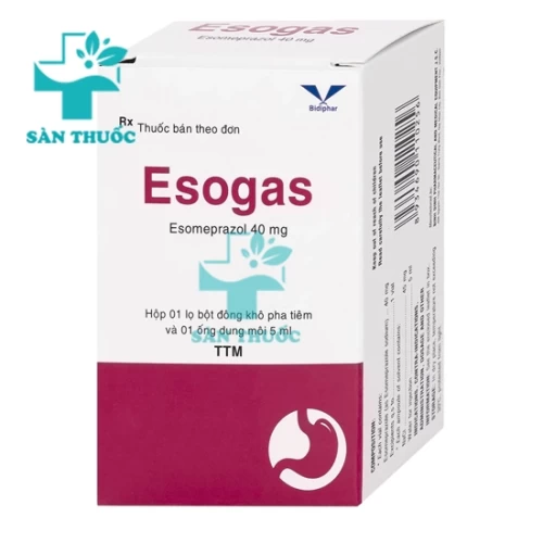 Esogas - Thuốc trị trào ngược dạ dày, thực quản của Bidiphar