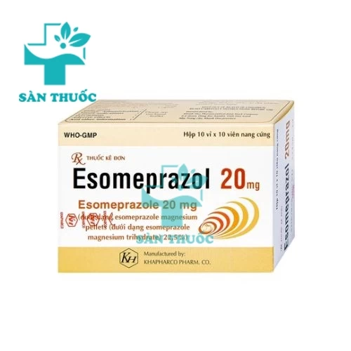 Esomeprazol 40mg Khapharco - Thuốc điều trị viêm loét dạ dày