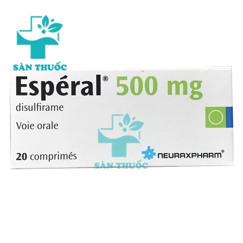 Esperal Tab.500m - Thuốc điều trị nghiện rượu mãn tính hiệu quả