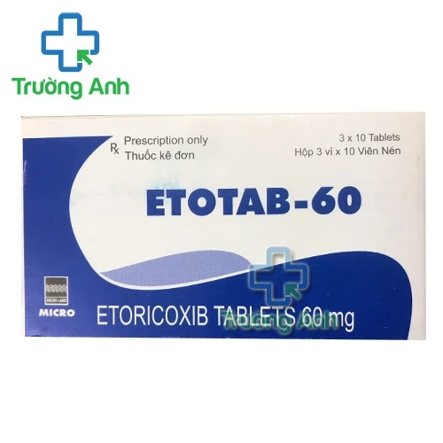 Etotab 60mg - Thuốc điều trị viêm khớp dạng thấp hiệu quả của Ấn Độ