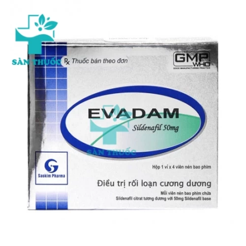 Evadam - Thuốc điều trị rối loạn cương dương hiệu quả