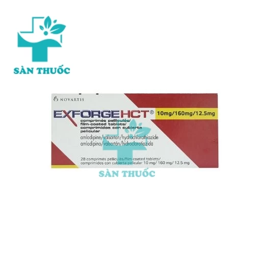 Exforge HCT 10mg/160mg/12.5mg - Thuốc trị tăng huyết áp hiệu quả