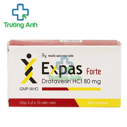 EXPAS FORTE DHG - Thuốc phòng và điều trị co thằt dạ dày, ruột