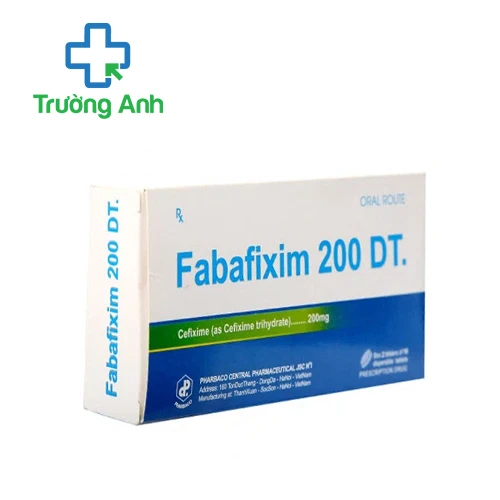 Fabafixim 200 DT. Pharbaco - Thuốc điều trị nhiễm khuẩn hiệu quả
