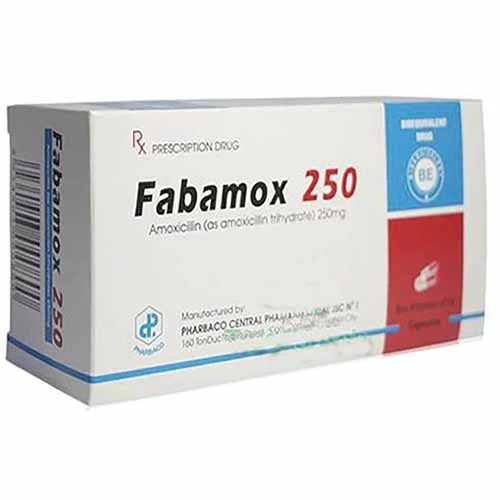 Fabamox 250mg (viên) - Thuốc điều trị nhiễm khuẩn của Pharbaco