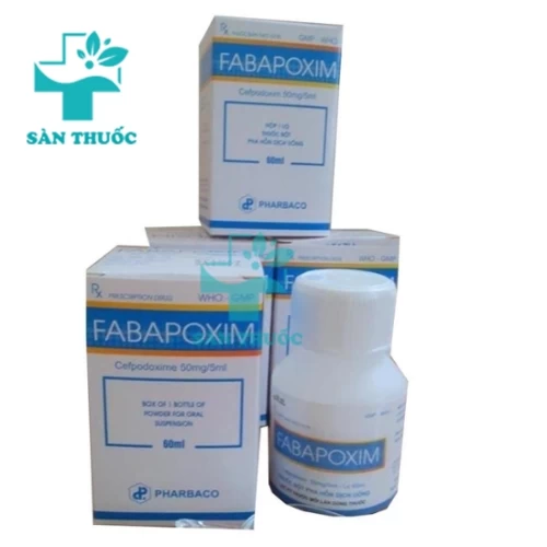 Fabapoxim 50mg/5ml Pharbaco (lọ bột) - Thuốc điều trị nhiễm khuẩn