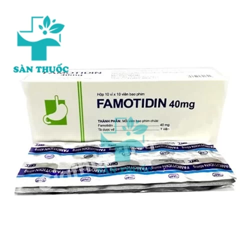 Famotidin 40mg Hataphar - Thuốc điều trị viêm loét dạ dày, tá tràng