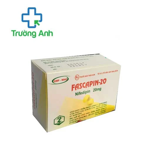 Fascapin-20 Dopharma - Thuốc điều trị tăng huyết áp hiệu quả