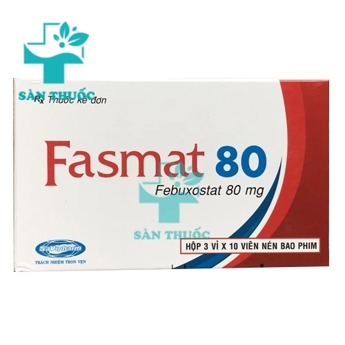 Fasmat 80 Savipharm - Thuốc điều trị triệu chứng bệnh Gout 