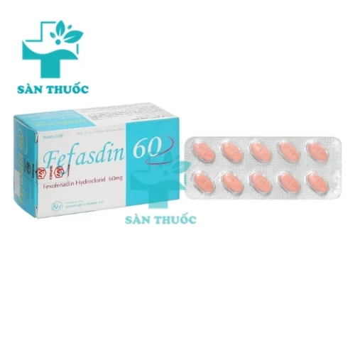 Fefasdin 60mg Khapharco - Thuốc trị viêm mũi dị ứng hiệu quả