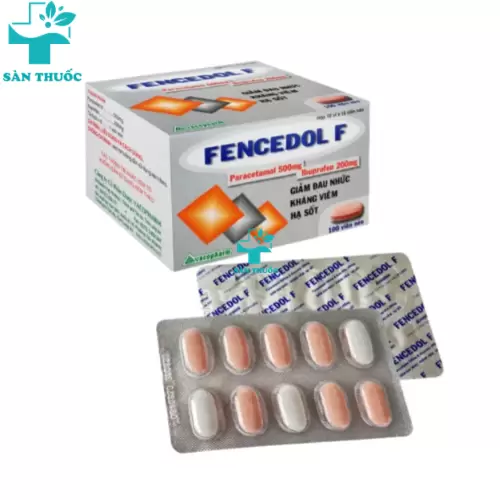 Fencedol F - Paracetamol 500mg + Ibuprofen 200mg Vacopharm