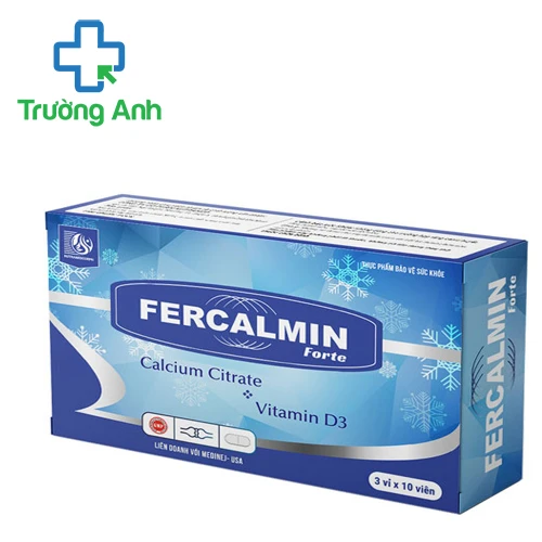 Fercalmin forte - Viên bổ sung canxi hiệu quả của Ấn Độ 