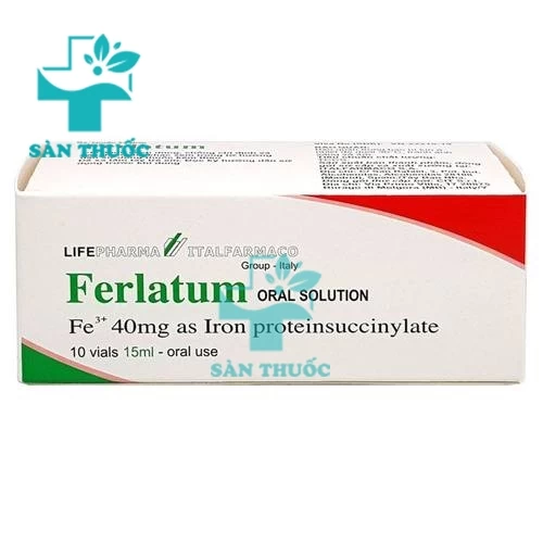 Ferlatum 40 - Giúp bổ sung sắt cho cơ thể hiệu quả của Ý