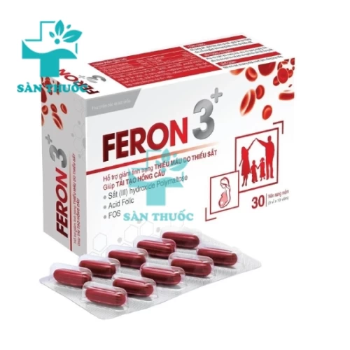 Feron 3+ - Thực phẩm bổ sung sắt cho cơ thể của Hadiphaco