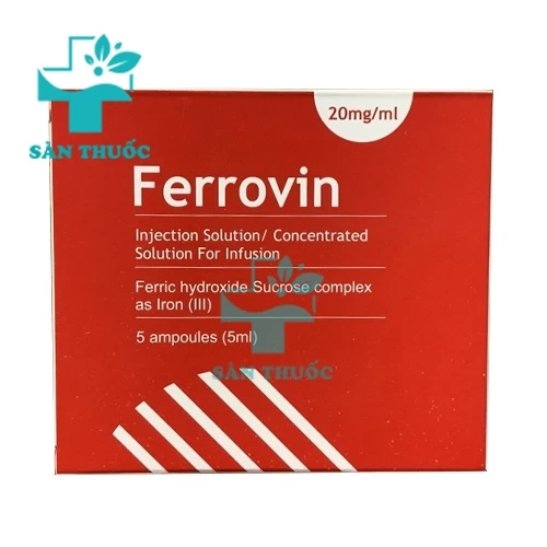 Ferrovin 100mg/5ml Rafarm - Thuốc điều trị thiếu máu do thiếu sắt