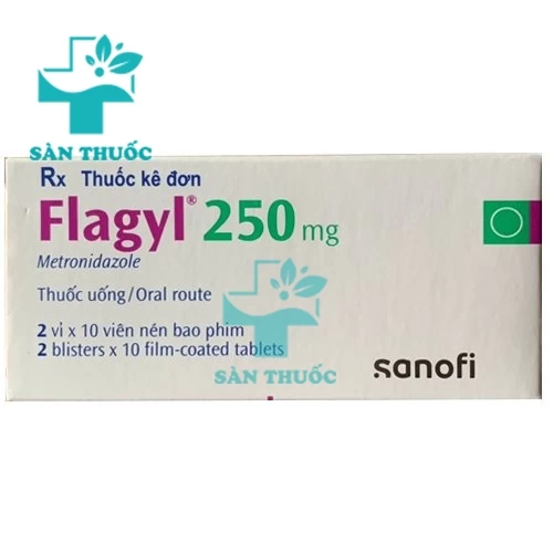 Flagyl 250mg Sanofi (Metronidazole) - Thuốc trị nhiễm trùng, nhiễm khuẩn