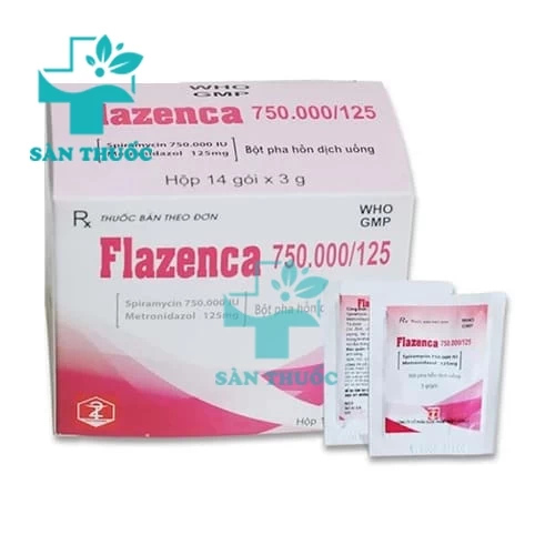 Flazenca 750.000/125 Dopharma (bột) - Thuốc trị nhiễm khuẩn răng