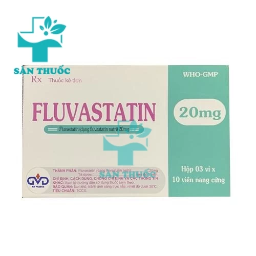 Fluvastatin 20mg MD Pharco - Thuốc giảm Cholesterol hiệu quả