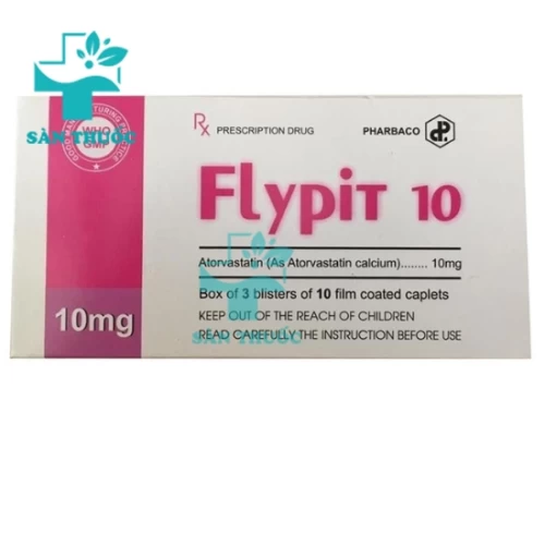 Flypit 10mg - Thuốc điều trị tăng cholesterol trong máu hiệu quả