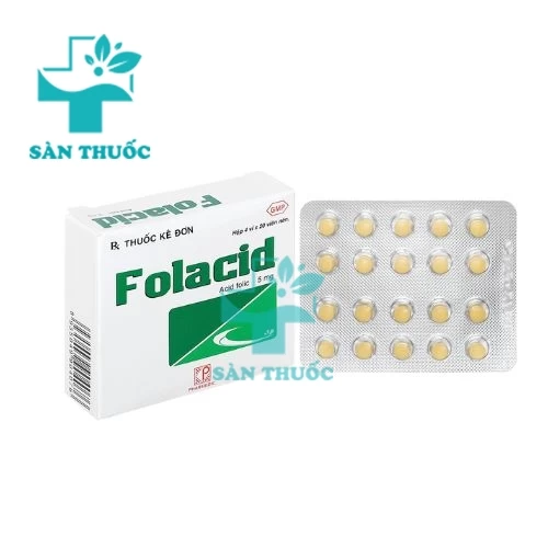 Folacid Tab.5mg - Thuốc điều trị thiếu máu hiệu quả