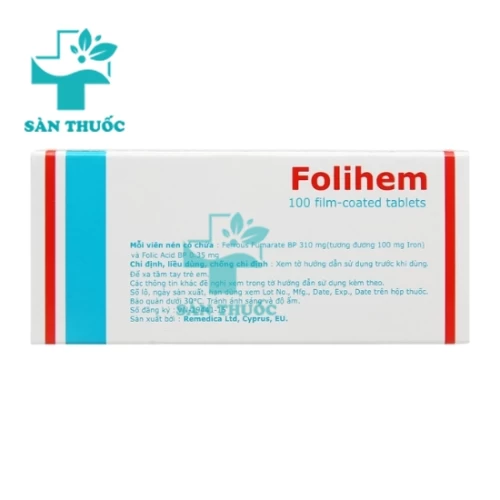 Folihem Remedica - Thuốc trị thiếu máu do thiếu sắt của Cyprus