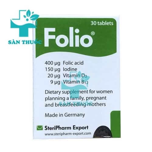 Folio SteriPharm - Bổ sung các chất cho phụ nữ mang thai