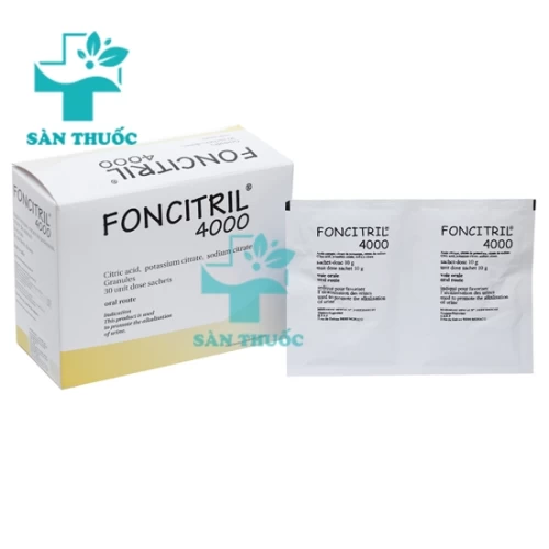 Foncitril Sac - Thuốc kiềm hóa nước tiểu hiệu quả