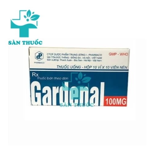 Gardenal 100mg Pharbaco - Thuốc điều trị động kinh hiệu quả