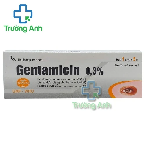 Gentamicin 0.3% Quapharco - Thuốc mỡ tra mắt hiệu quả
