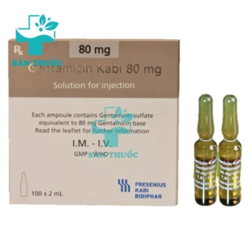 Gentamicin Kabi 80mg/2ml - Thuốc điều trị nhiễm khuẩn nặng