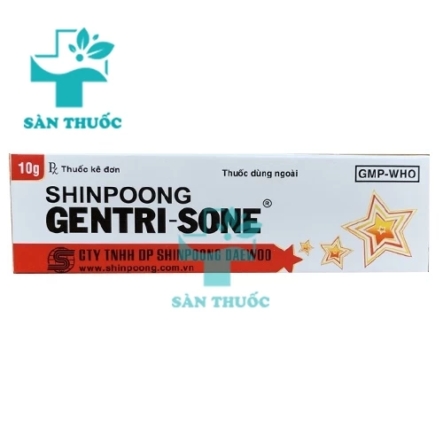 Shinpoong Gentrisone 10g - Thuốc điều trị các bệnh da liễu hiệu quả (10 hộp)