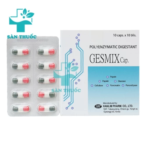 GESMIX Cap - Thuốc giúp giảm bài tiết dịch vị hiệu quả