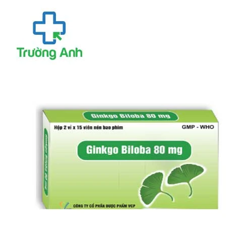 Ginkgo Biloba 80mg VCP - Hỗ trợ điều trị thiểu năng tuần hoàn não