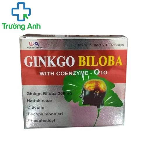 Ginkgo Biloba 360mg with coenzyme-Q10 USA - Viên uống hoạt huyết dưỡng não