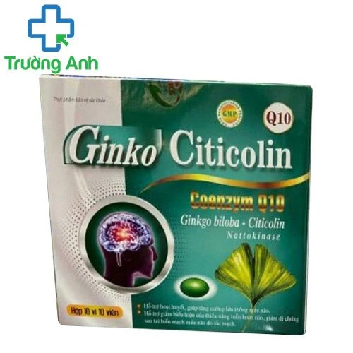 Ginko Citicolin Coenzym Q10 (xanh) - Hỗ trợ bổ não của Tradiphar
