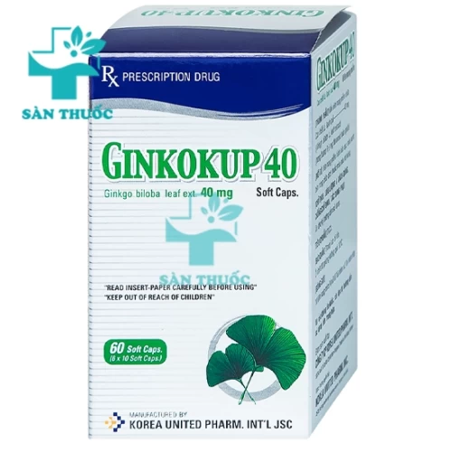 Ginkokup 40mg - Hỗ trợ điều trị rối loạn trí não của Hàn 