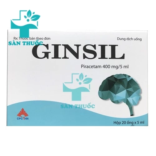 Ginsil 400mg/5ml CPC1HN - Thuốc điều trị chóng mặt, nghiện rượu