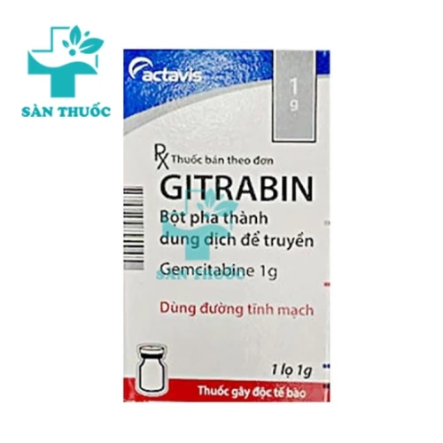 Gitrabin 1g - Thuốc điều trị ung thư hiệu quả của Italy