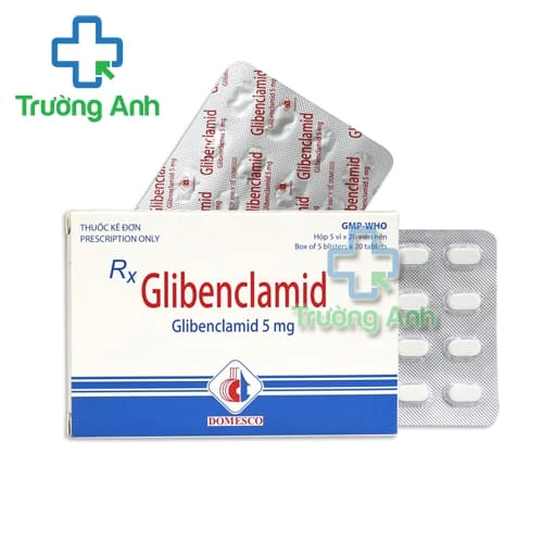 Glibenclamid 5mg Domesco - Thuốc điều trị đái tháo đường