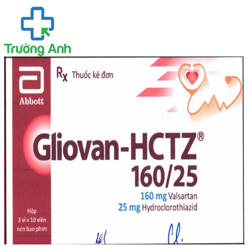 Gliovan-Hctz 160/25 - Thuốc trị tăng huyết áp, suy tim hiệu quả