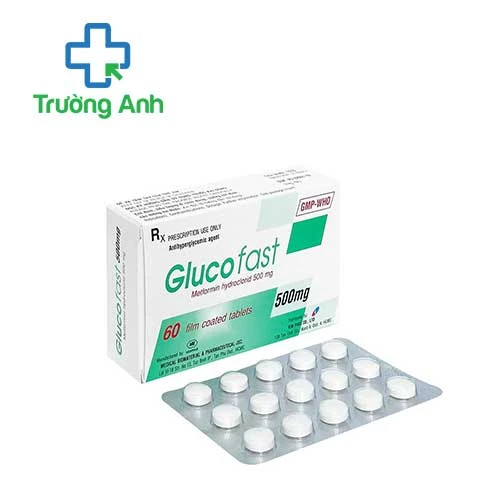 Glucofast 500mg Mebiphar - Thuốc điều trị đái tháo đường tuyp 2