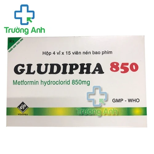 Gludipha 850 Vidipha - Thuốc điều trị đái tháo đường hiệu quả