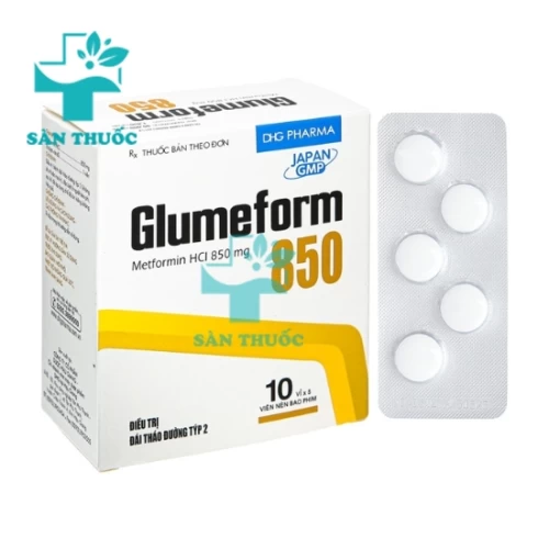 Glumeform 850mg - Thuốc điều trị bệnh tiểu đường hiệu quả