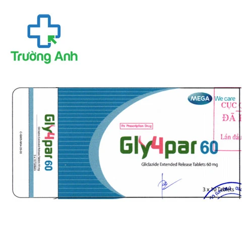 Gly4par 60 Inventia - Thuốc điều trị đái tháo đường tuýp 2 của Ấn