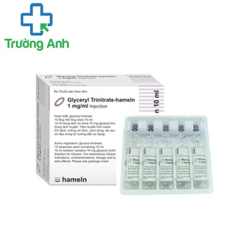 Glyceryl Trinitrate- Hameln 1mg/ml - Thuốc trị suy tim hiệu quả