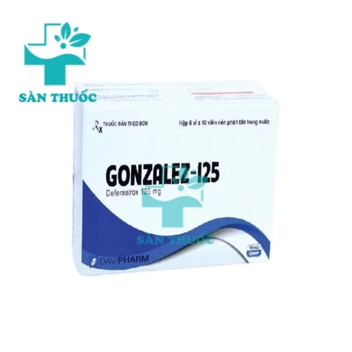 Gonzalez-125 - Thuốc trị bệnh dư thừa sắt hiệu quả của Davipharm