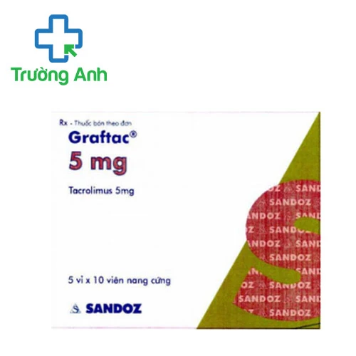 Graftac 5mg Sandoz - Thuốc ngăn ngừa thải ghép nội tạng hiêu quả